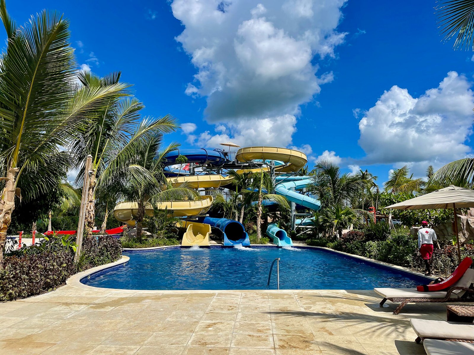 El parque acuático.